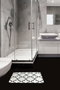 Mijölnir Alfombrilla de Baño Blanca 40 x 60 cm Poliéster Antideslizante Antialérgica